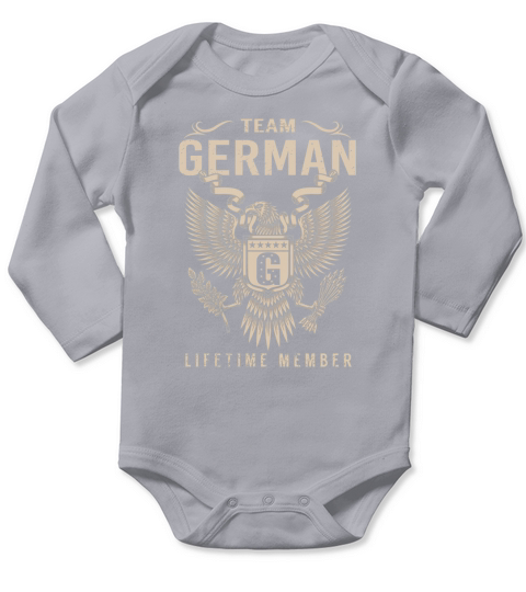 Team GERMAN Lifetime Member Name Shirts Long Sleeve Baby One-Piece