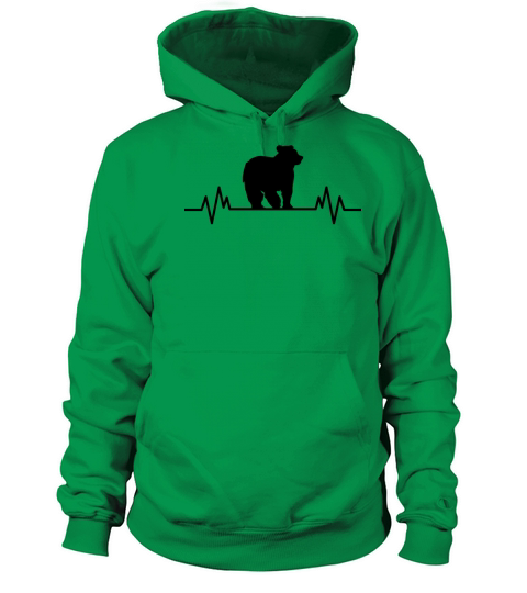 Bear Heartbeat Nature Environmental Protection Men's Hoodie