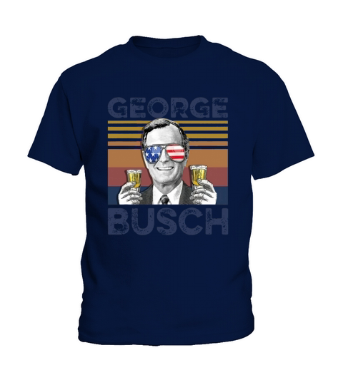 Vintage George W. Bush Busch 4th Of July Independence Day shirth Kids T-Shirt