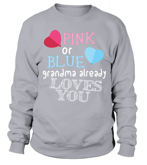 Pink or Blue Gender Reveal Party Grandma Men's Sweatshirt