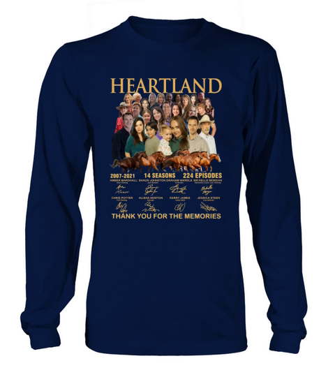 Heartland thank you for the memories signatures Long sleeved Unisex