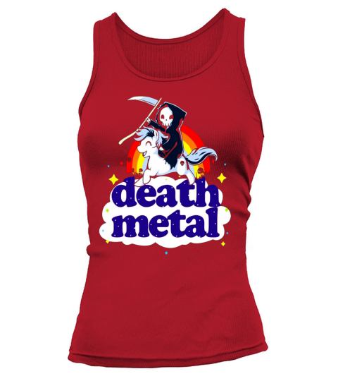 Unicorn Death Metal Go To Hell Funny Shirt Tank top Woman