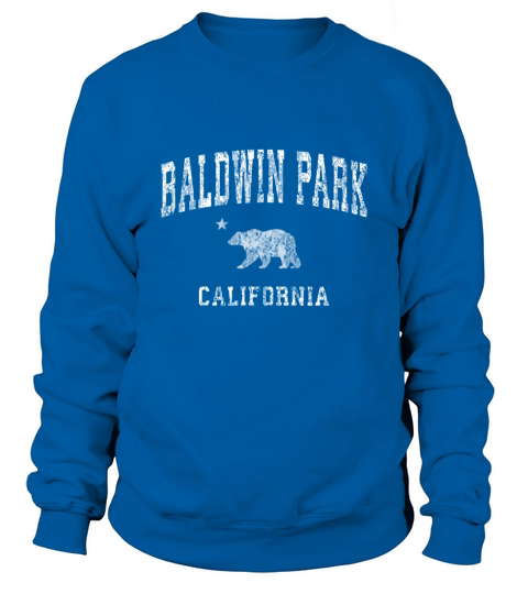 Baldwin Park California CA Vintage Distressed Sports Design Sweatshirt Unisex