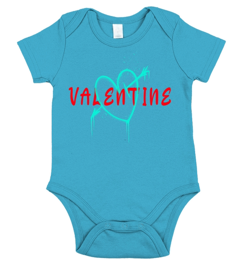 Valentine Short Sleeve Baby One-Piece