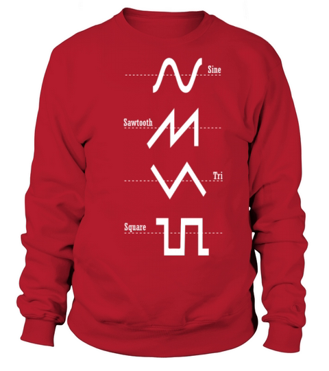 Synthesizer Analog - Synth Waveform Nerd T-Shirt Men's Sweatshirt