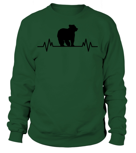 Bear Heartbeat Nature Environmental Protection Women's Sweatshirt