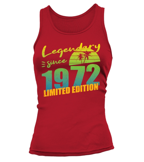 50th birthday vintage 1972 legendary since 1972 Tank top Woman