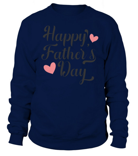 Simple and Elegant Happy Fathers Day Calligraphy Women's Sweatshirt