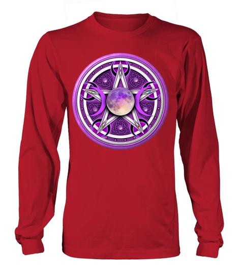 Purple Moon Pentacle Men's Long Sleeve