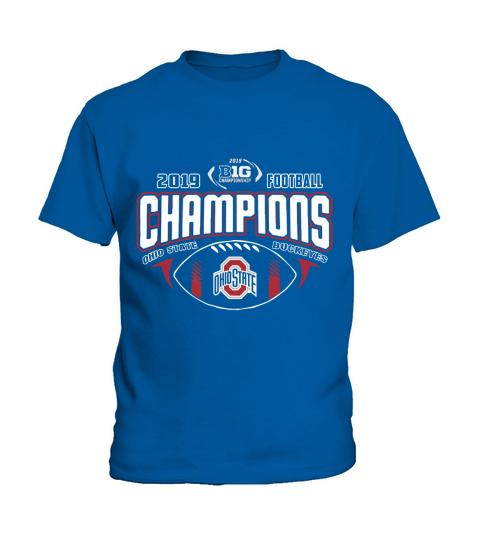Ohio State Buckeyes 2019 Big Ten Football Champions Kids T-Shirt