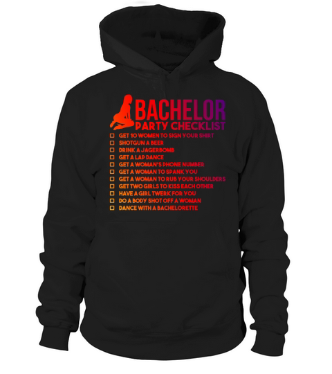 bachelor party checklist Hoodie Unisex