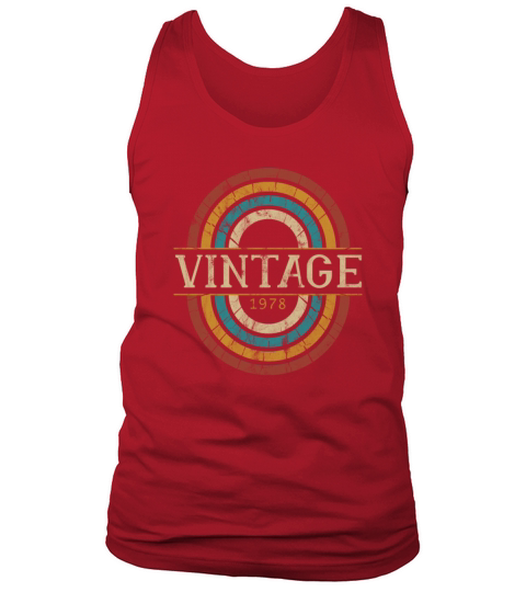 1978 birthday vintage shirt - gift idea retro Men's Tank Top