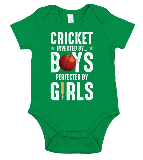 Cricket Girls Boys Short Sleeve Baby One-Piece