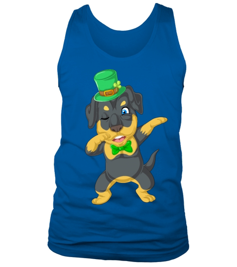 dabbing rottweiler st patricks day Men's Tank Top