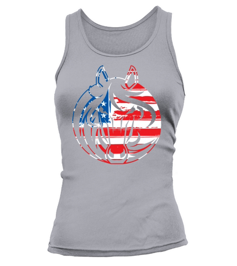 Racing Horse Circle Flag Tank top Woman