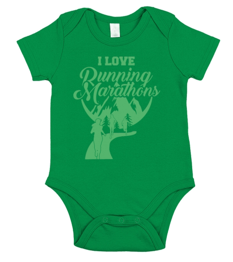 Marathon Marathoner Running Jogging Marathons Short Sleeve Baby One-Piece