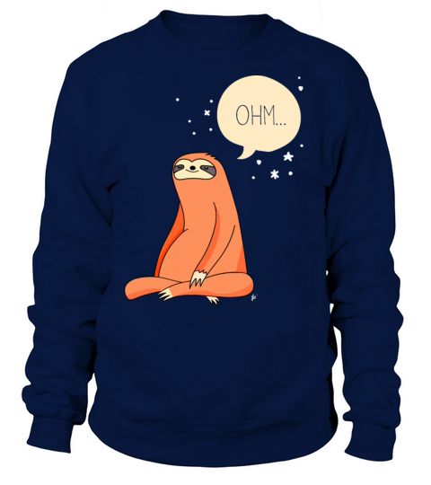 Ohm Meditating Sloth Doing Yoga Women's Sweatshirt