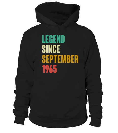September 1965 57th Birthday 57 Years Old Bday Gi Hoodie Unisex