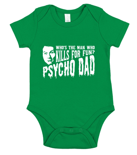 Co Psycho Dad Mens Short Sleeve Baby One-Piece