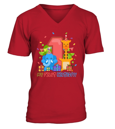 Birthday Baby - 1st Birthday Men's V-Neck T-shirt