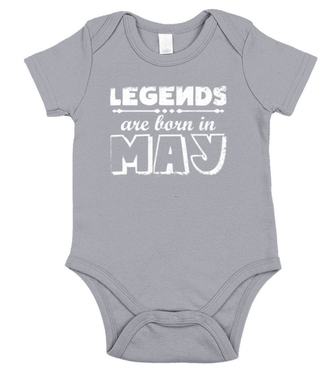 Legends Are Born In May Gift Short Sleeve Baby One-Piece