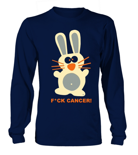 Fuck Cancer Chemo Gift T-Shirt Chemotherapy Bunny Men's Long Sleeve