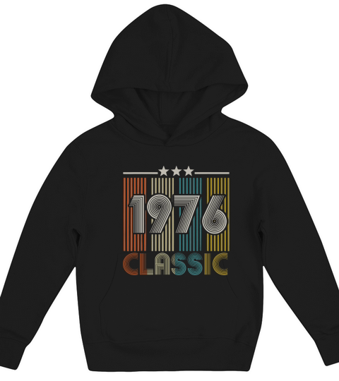 43nd Birthday Gift Classic Vintage 1976 Men Women Kids Hoodie