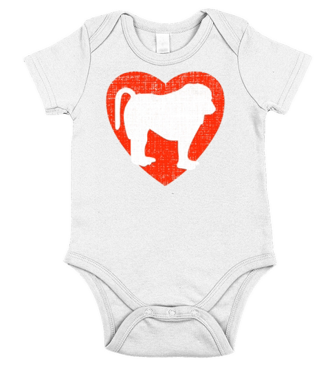 Heart For Apes Short Sleeve Baby One-Piece