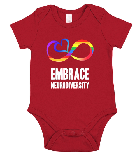 Embrace Neurodiversity &#038; Autism Awareness shirt Short Sleeve Baby One-Piece