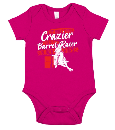 Funny Barrel Racing Girl Barrel Race Racer Gift Short Sleeve Baby One-Piece