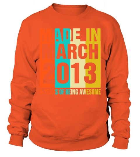 Retro March 2013 5 Years Of Being Awesome Men's Sweatshirt