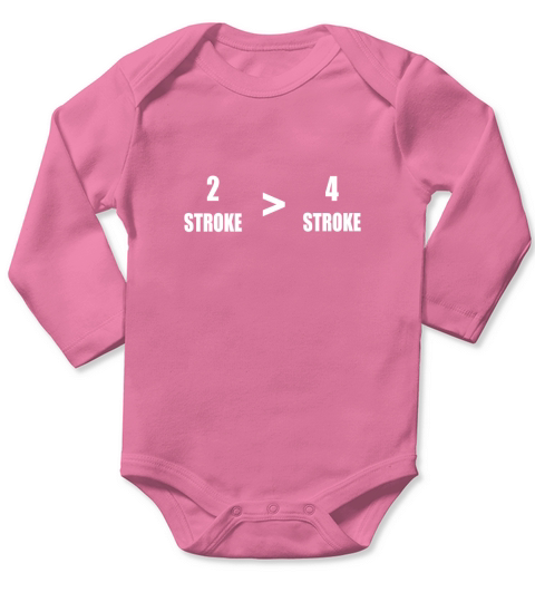 2 stroke 4 stroke Motorcycle Great Gift For Any Motorcycles Lover Long Sleeve Baby One-Piece