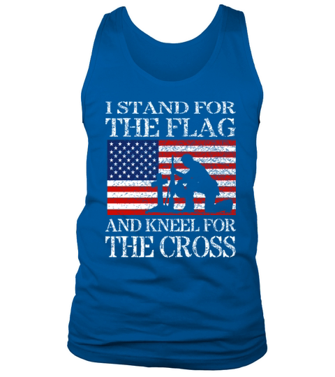 I Stand For The Flag And Kneel For The Cross Shirt Men's Tank Top