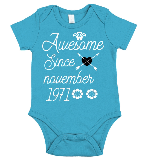 November Is My Birthday Short Sleeve Baby One-Piece