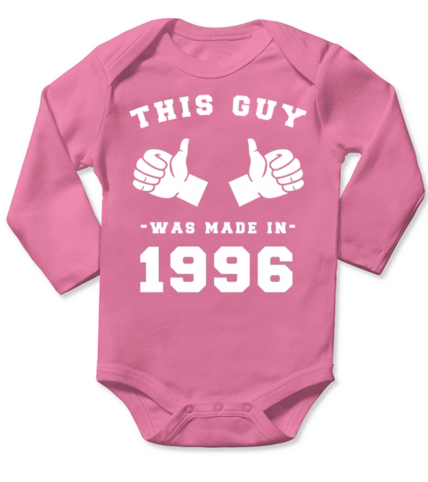 This Guy was made in 1996 Birthday Shirt Long Sleeve Baby One-Piece