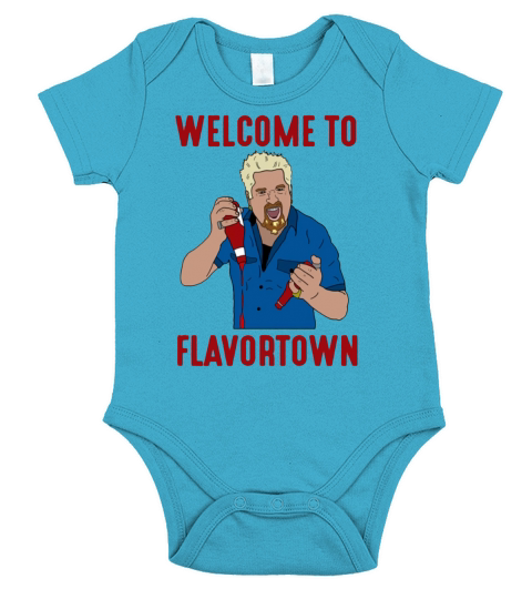 Flavortown Guy Fieri Welcome to Flavortown Short Sleeve Baby One-Piece