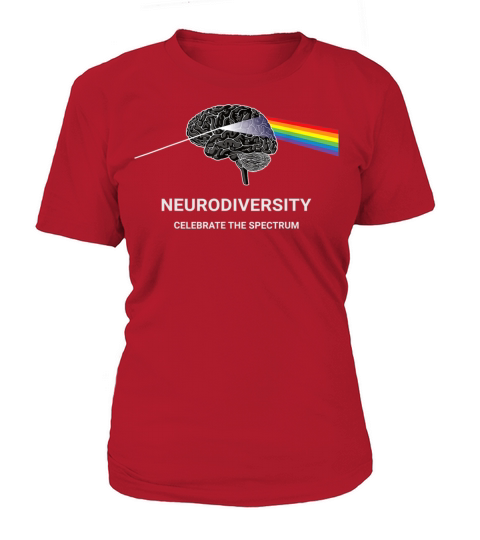 Neurodiversity Autism Spectrum Rainbow Brain Women's T-Shirt