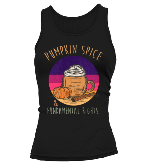 Vintage Pumpkin Spice And Fundamental Rights Women's Tank Top