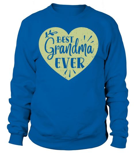 Best Grandma Ever Grandmother Heart Retro Vintage Women's Sweatshirt