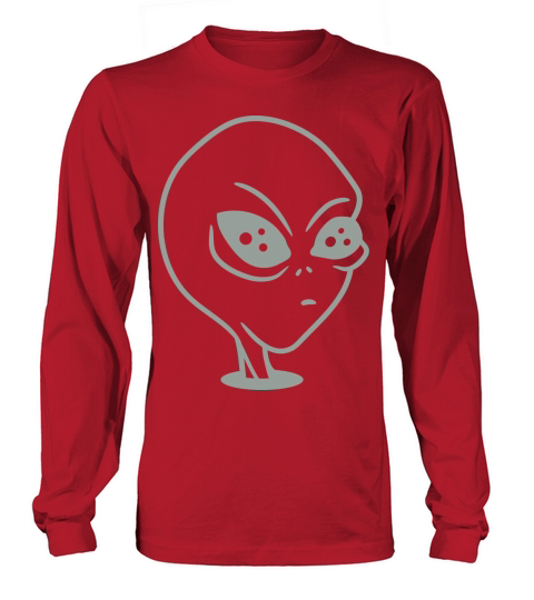 head floor hole alien alien space ufo space visito Women's Long Sleeve