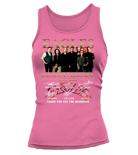 Eagles 50th Anniversary 1971 2020 Thank You For The Memories Signatures Tank top Woman