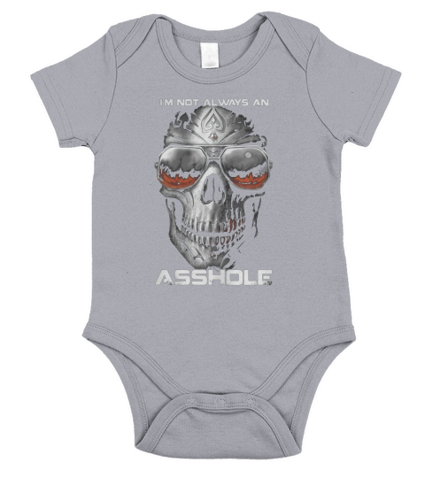 Im not always an Asshole Short Sleeve Baby One-Piece