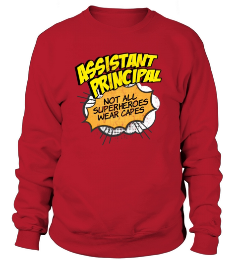 Assistant Principal Superhero Funny Comic Gifts Women's Sweatshirt