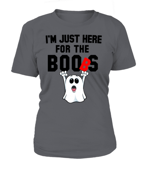 Just Here For the Boos Boob Ghost Mens Halloween Women's T-Shirt