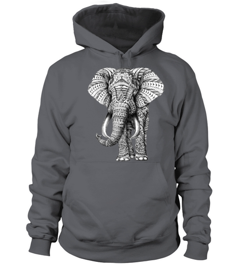 Ornate Elephant vector elephants t shirt Women's Hoodie