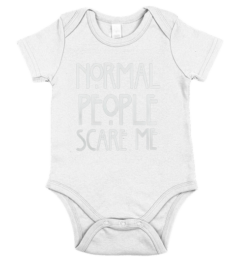 Normal People Scare Me Short Sleeve Baby One-Piece