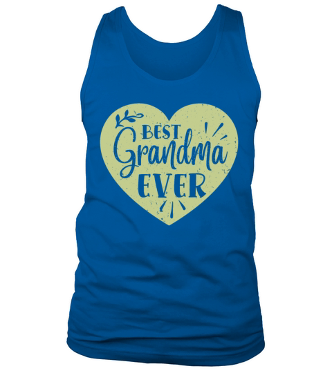Best Grandma Ever Grandmother Heart Retro Vintage Men's Tank Top