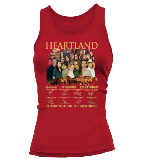Heartland thank you for the memories signatures Tank top Woman
