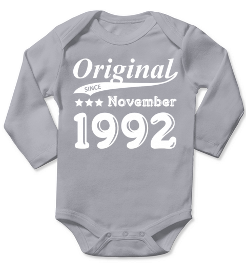 Original Since November 1992 Gift Long Sleeve Baby One-Piece