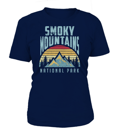 great smoky mountains national park tennessee retr Women's T-Shirt